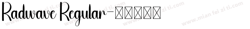 Radwave Regular字体转换